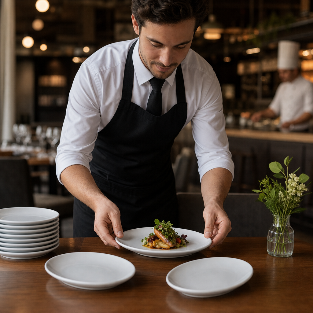 Oval Plates 195x150mm Ceramic for Hospitality Use (Pack of 12)