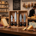 Stainless Steel Cheese Knife Set for Cheese Shops & Delicatessens