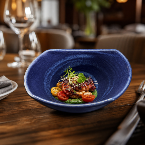 Bowls 267ml Blue China for Culinary Presentations (Pack of 12)