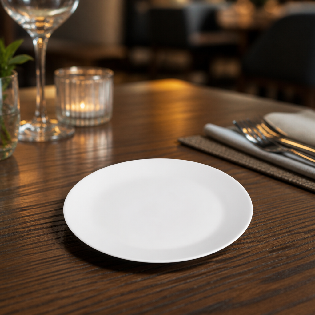 Coupe Plates 150mm White Porcelain for Restaurants & Cafés (Pack of 12)