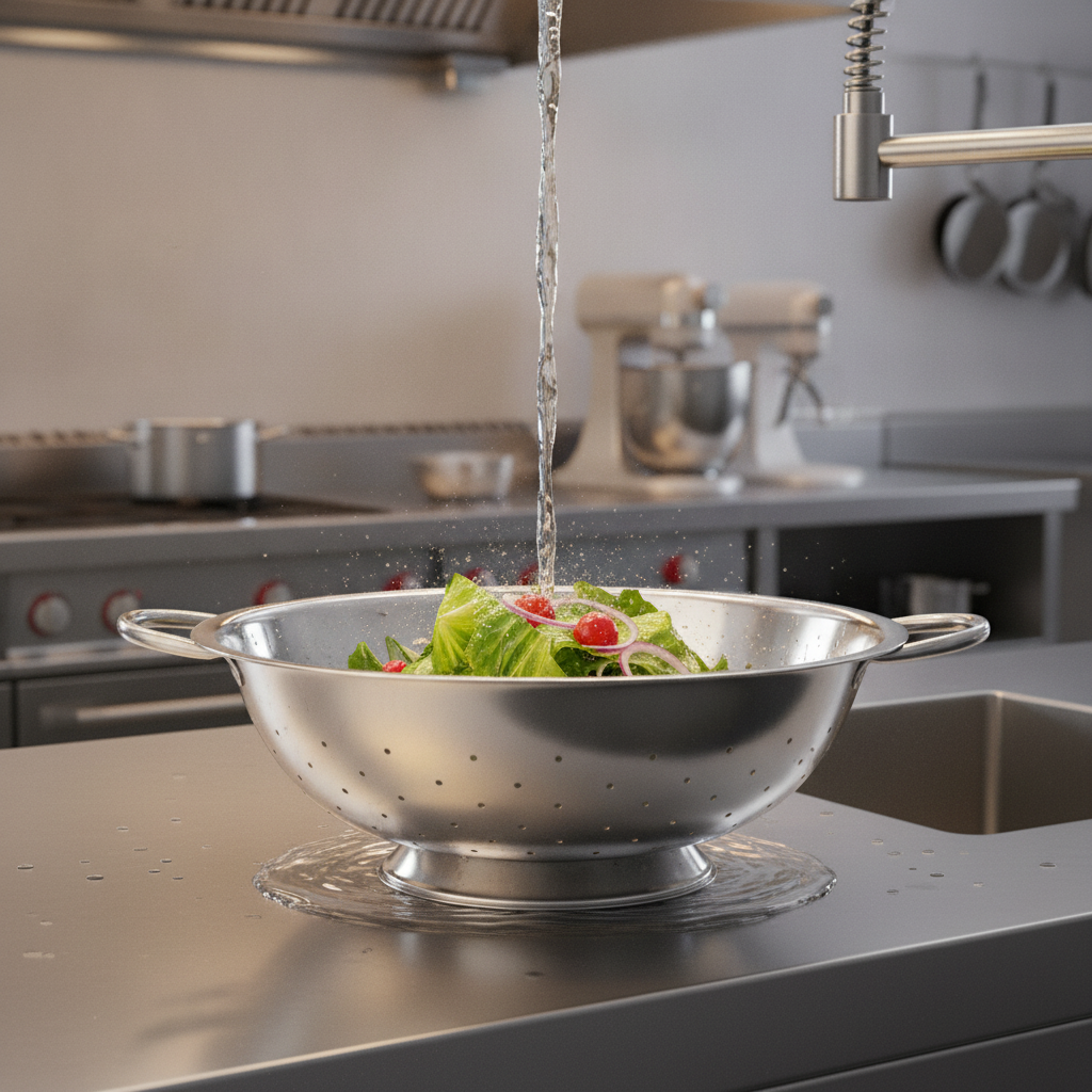 Stainless Steel Colander 300mm for Fast-Paced Kitchens