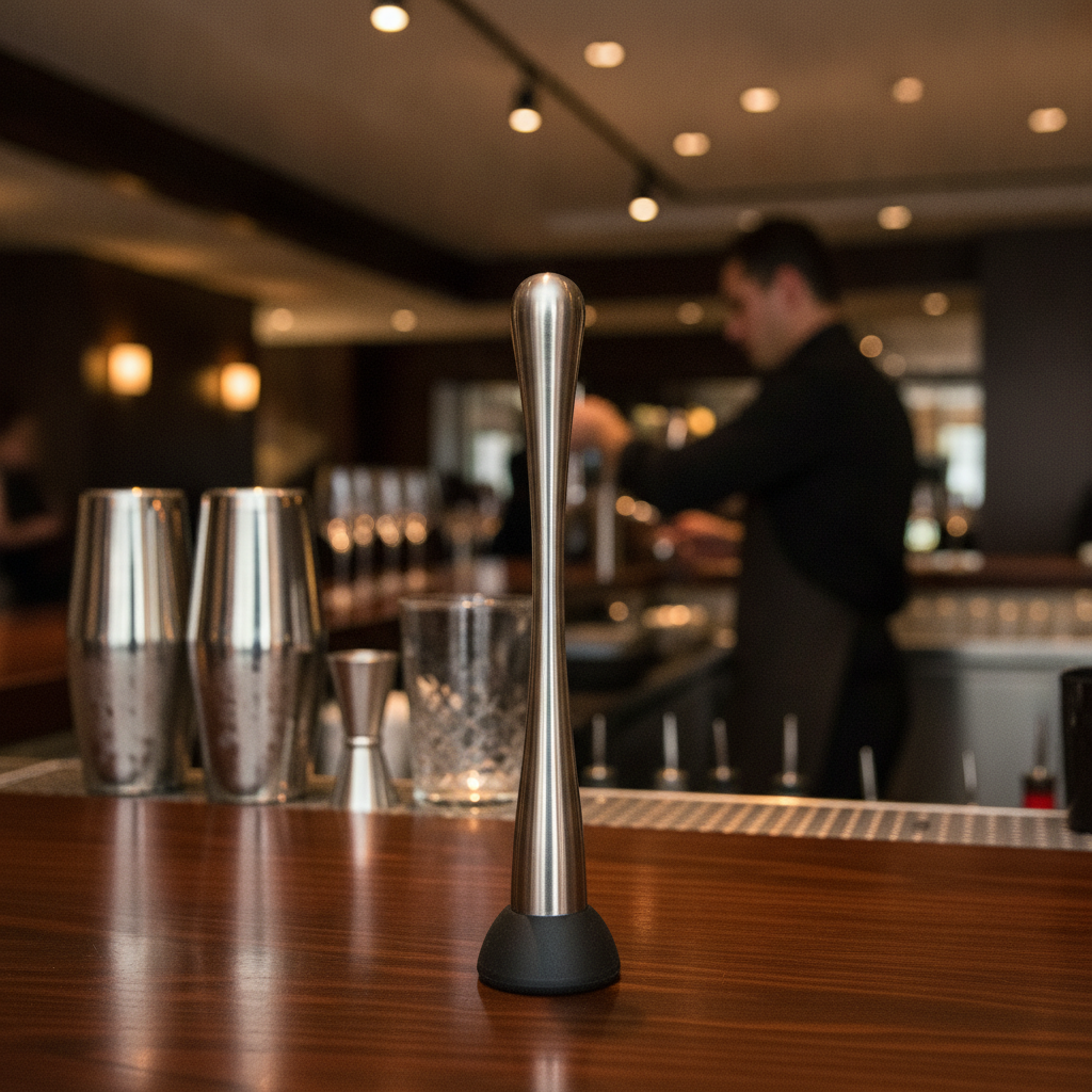 Stainless Steel Muddler 230mm for Cocktail Preparation