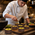 Bowls 120mm Yellow Vitrified Stoneware for Restaurant Dining (Pack of 12)