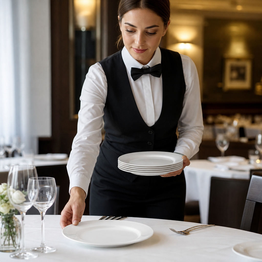 Winged Plates 230mm White Porcelain for Elegant Dining (Pack of 24)