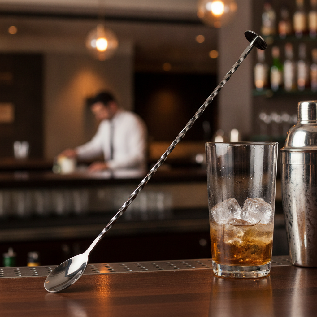 Stainless Steel Cocktail Mixing Spoon 290mm for Bars & Pubs