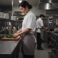 Cotton Canvas Waist Apron Grey for Modern Hospitality