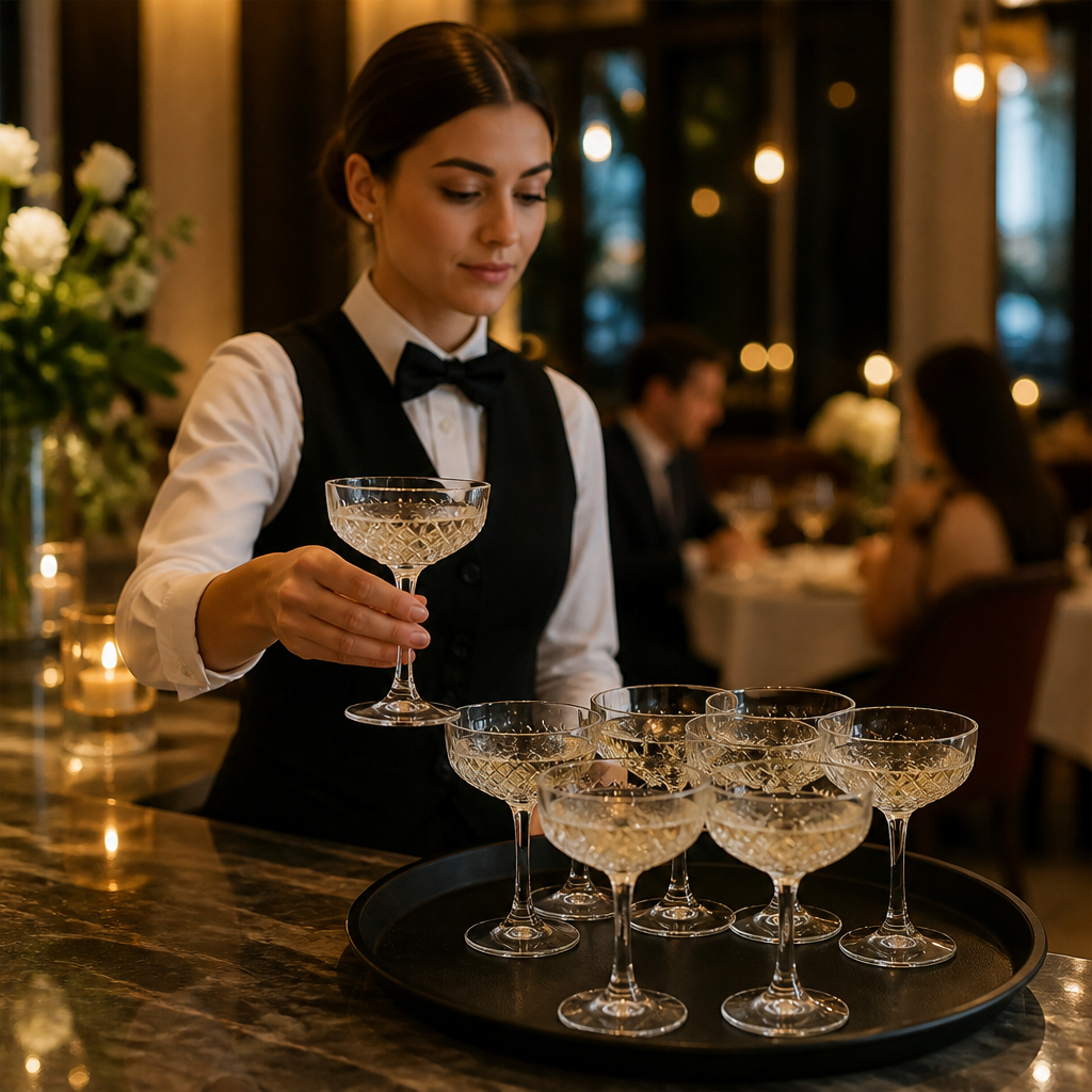 Glass Vintage Champagne Saucers 270ml for Elegant Serving (Pack of 12)