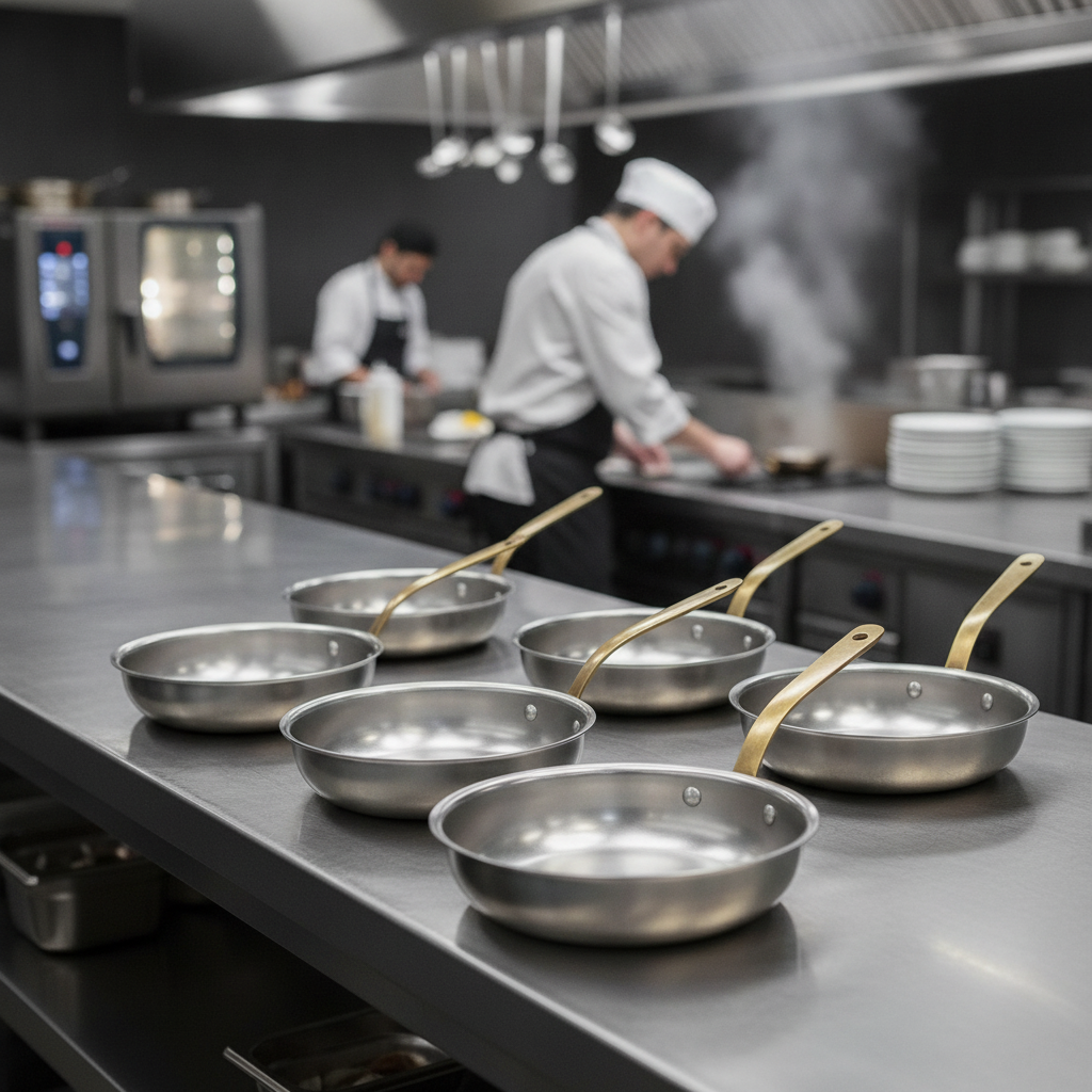 Stainless Steel Mini Frying Pans 150mm for Upscale Dining (Pack of 6)