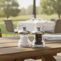 Stainless Steel Salt and Pepper Mill Set 65mm for Picnics & Outdoor Dining