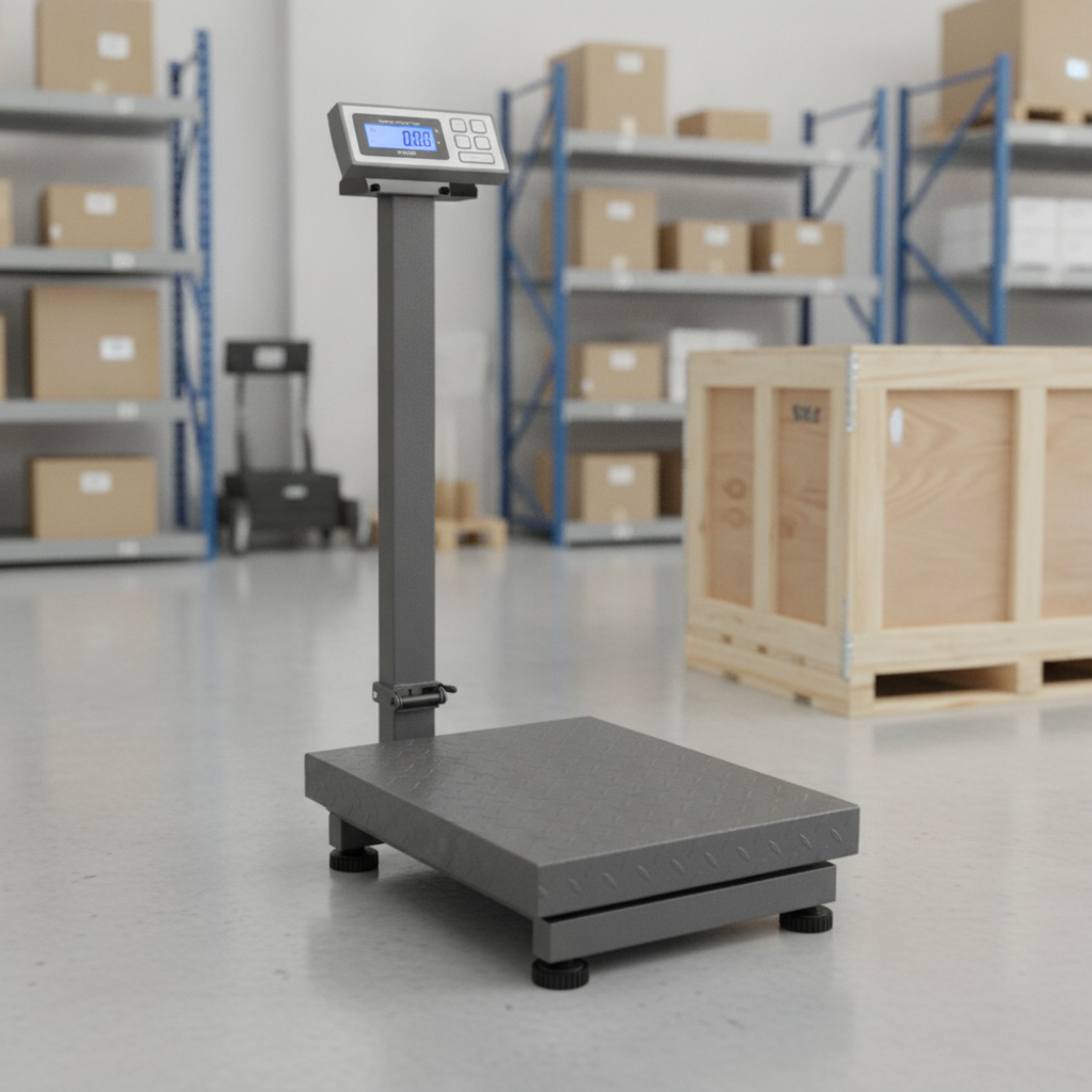 Powder Coated Carbon Steel Digital Floor Scale 300kg for Professional Use