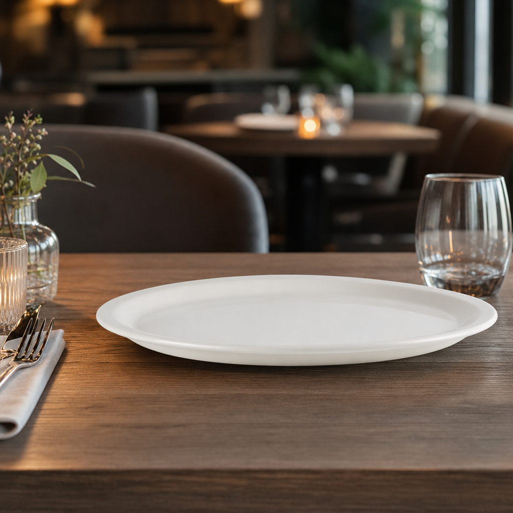 Nova Porcelain Plate 340mm for Professional Catering (Pack of 6)