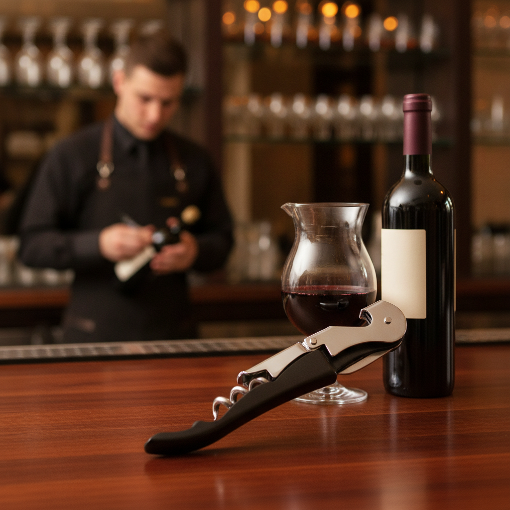 Stainless Steel Waiter's Friend Corkscrew for Restaurants