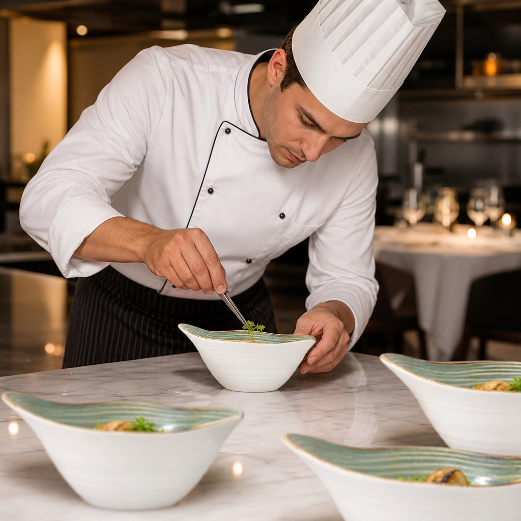 Alumina Tall Bowls 180mm Vitrified Ceramic for Fine Dining (Pack of 12)