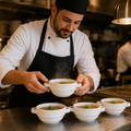 Handled Stacking Bowls 115mm White for Professional Use