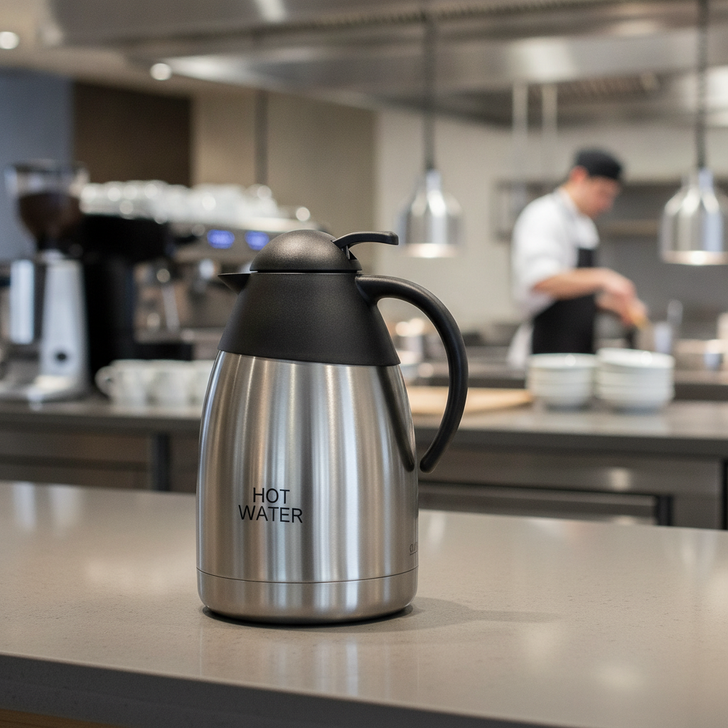 Stainless Steel Insulated Hot Water Jug 1.5L for Catering
