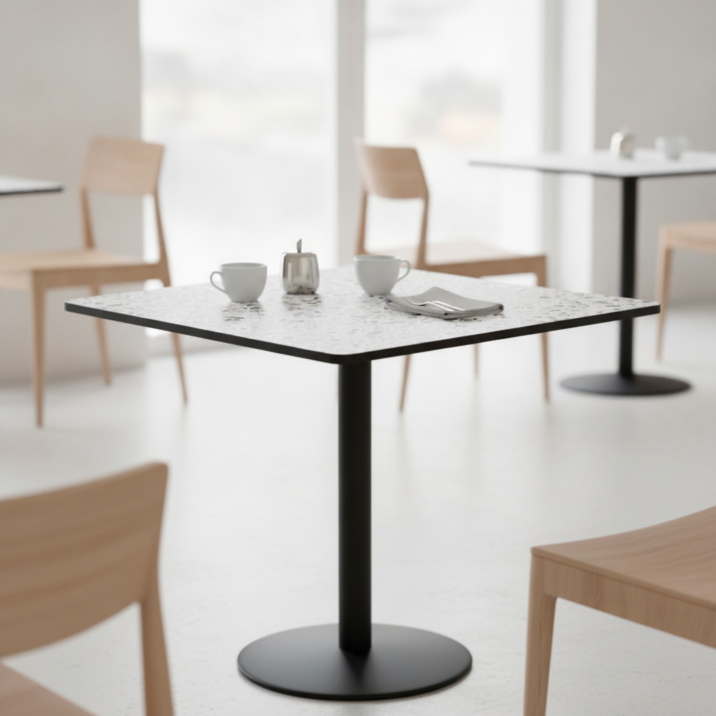 Laminate Mixed Terrazzo Table Top 600mm for Hospitality