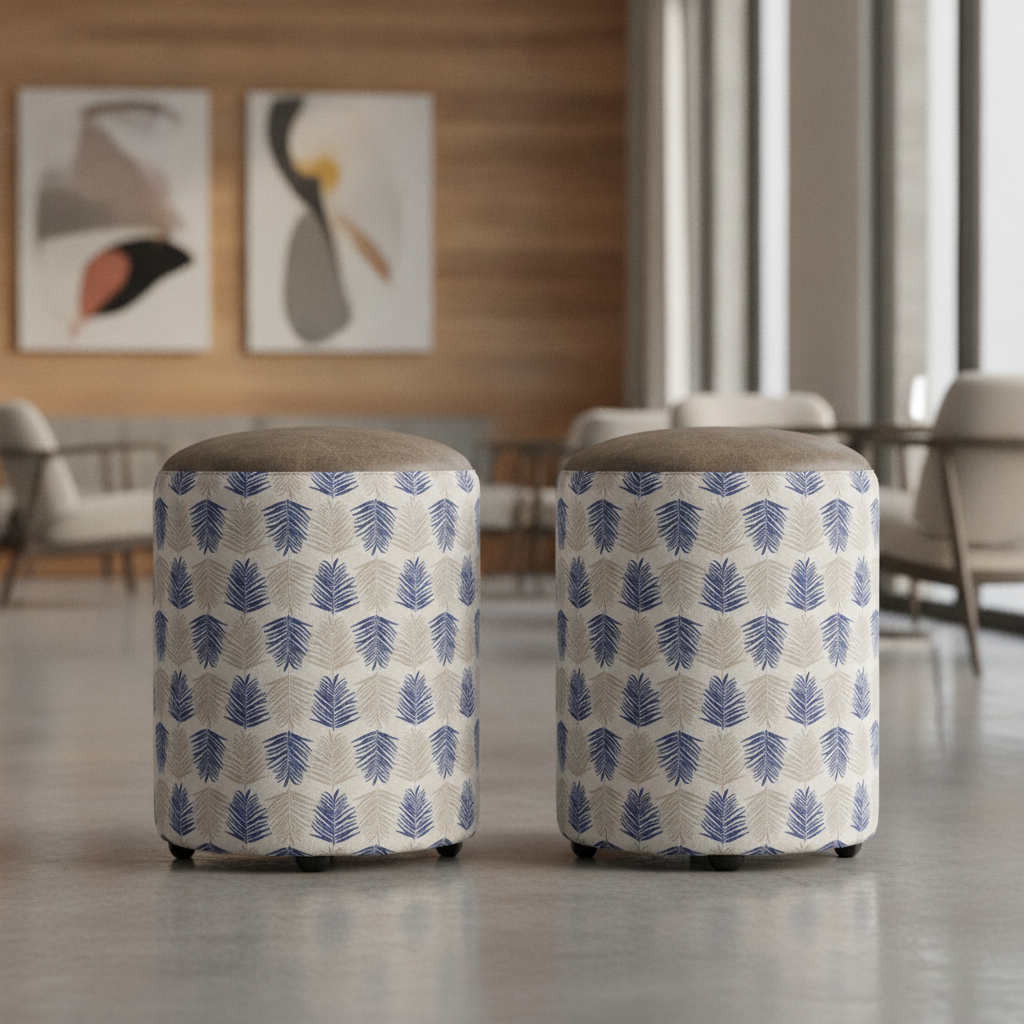 Pine Cylinder Stools 470mm for Contemporary Venues (Pack of 2)