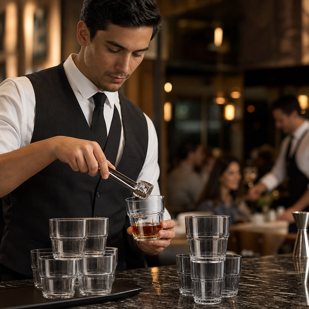 Glass Rocks Tumblers 265ml for Fast-Paced Bars (Pack of 12)