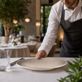 Sand Melamine Plate 330mm for Modern Table Settings