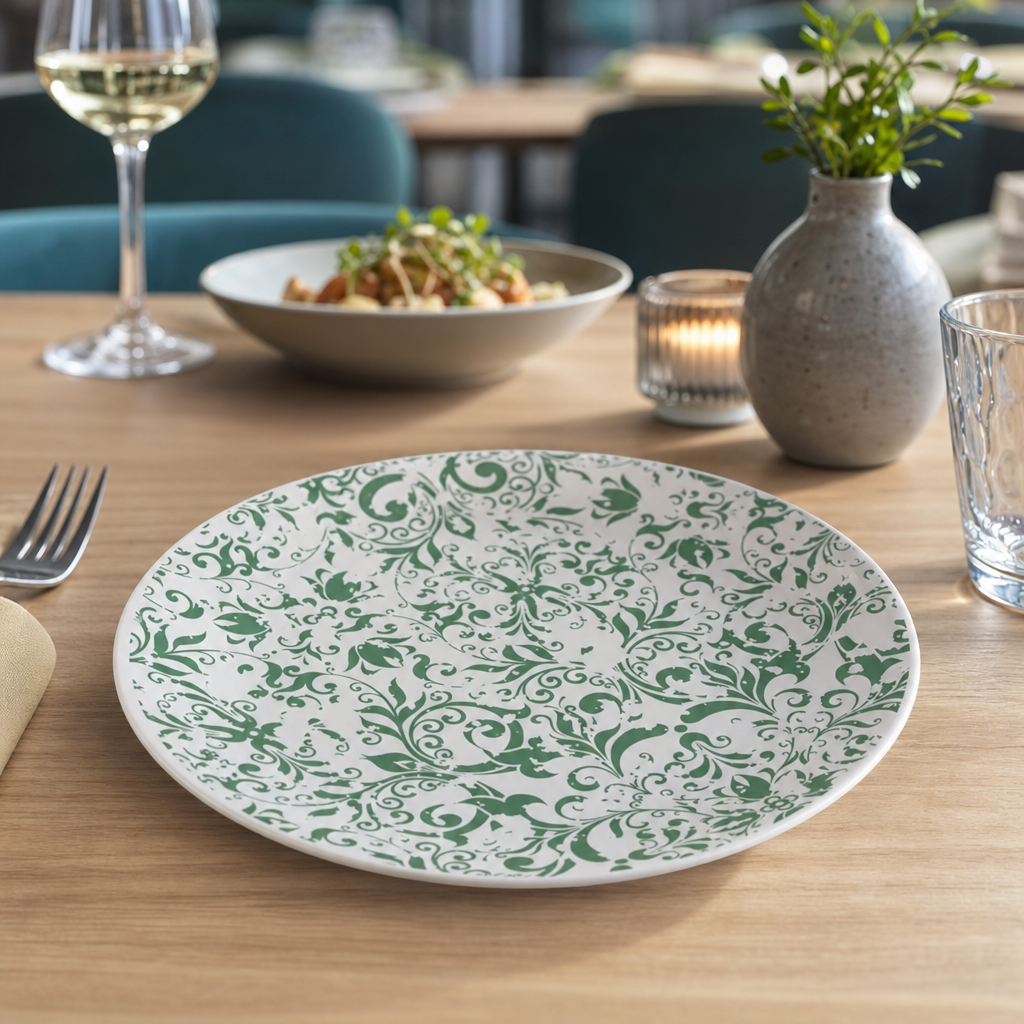 Coupe Plates 153mm Teal Ceramic for Casual Dining (Pack of 12)