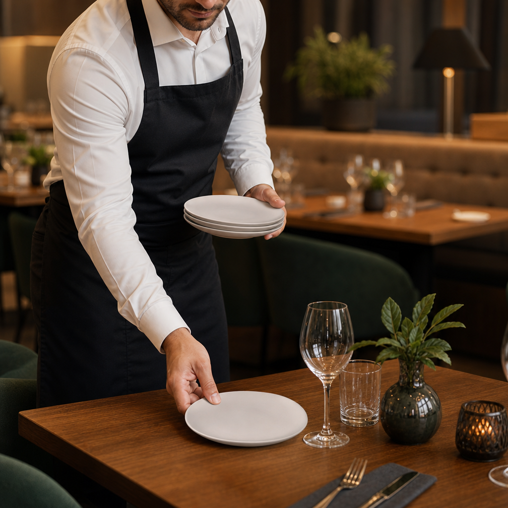 Plates 255mm Porcelain for Casual Dining (Pack of 24)