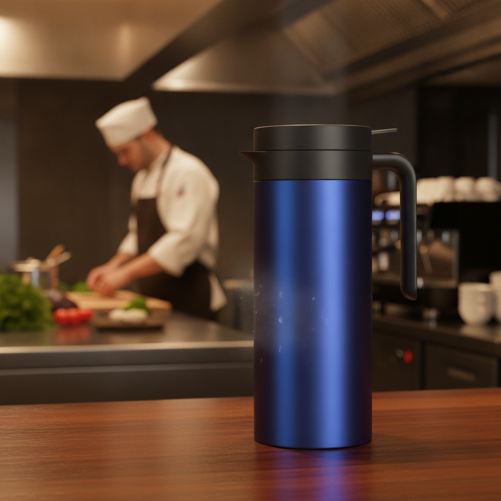 Stainless Steel Vacuum Jug 1L for Beverage Service