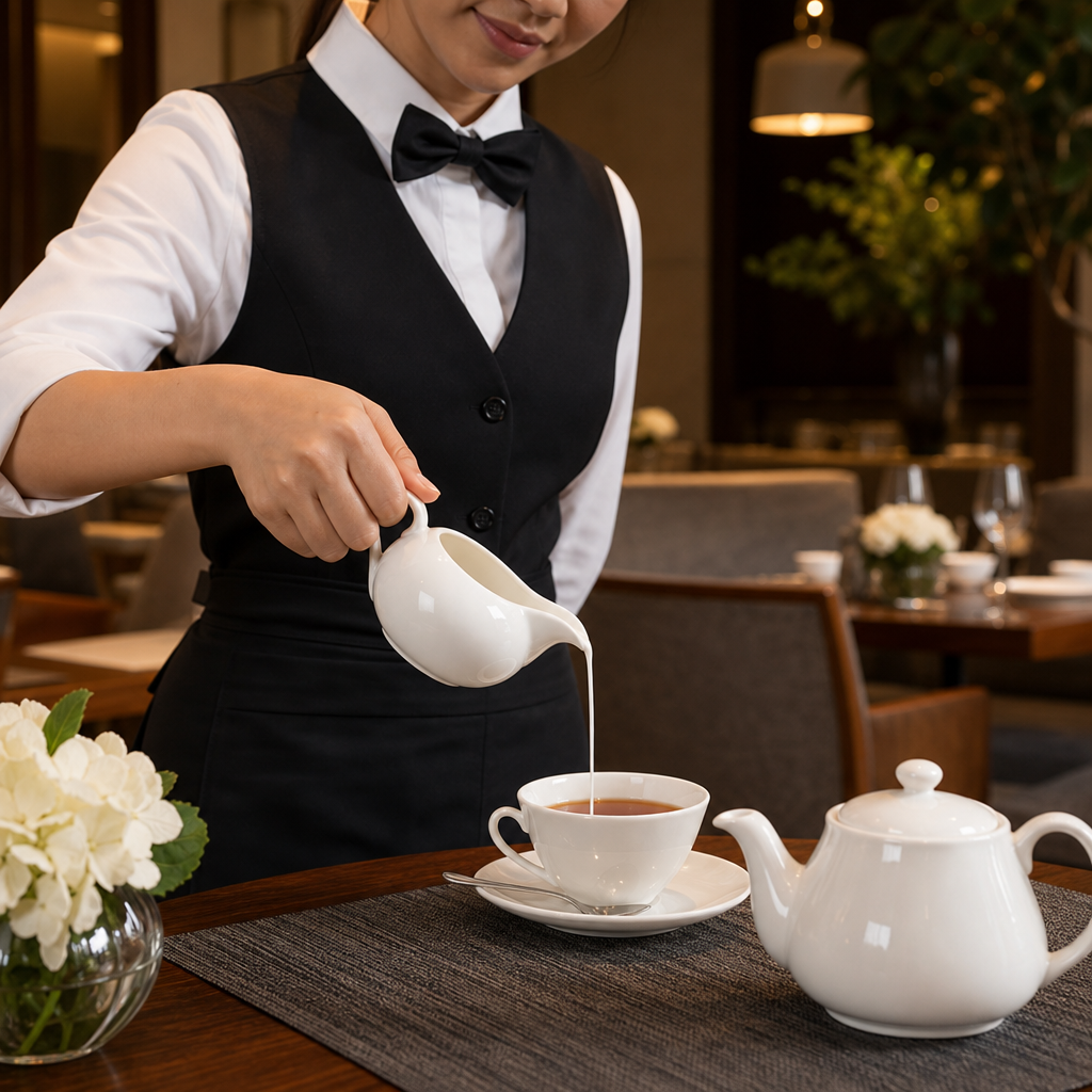 Porcelain Milk Jug 138ml for Serving Tea (Pack of 6)