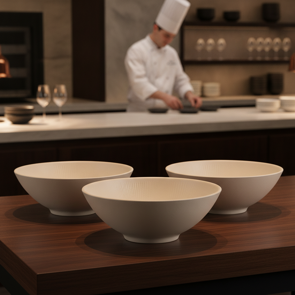 Melamine Round Serving Bowl 240mm for Buffets & Catering