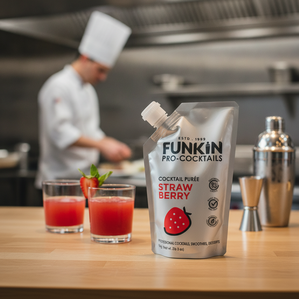 Natural Strawberry Puree 1.04L for Cocktails & Drinks