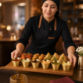 Dip Bowls 60ml Stainless Steel for Serving Sauces & Spreads (Pack of 6)