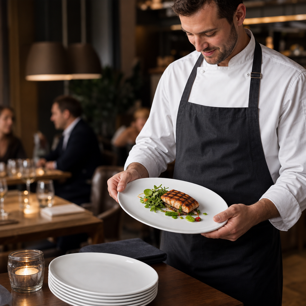Oval Coupe Plates 254x197mm Porcelain for Catering & Hospitality (Pack of 12)