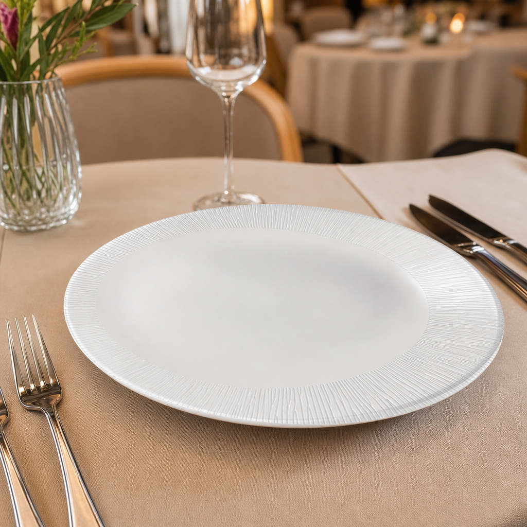 Oval Plates x 293 228mm Porcelain for Elegant Dining (Pack of 12)