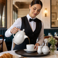 340ml Alumina Vitrified Ceramic Coffee Pots for Catering (Pack of 6)