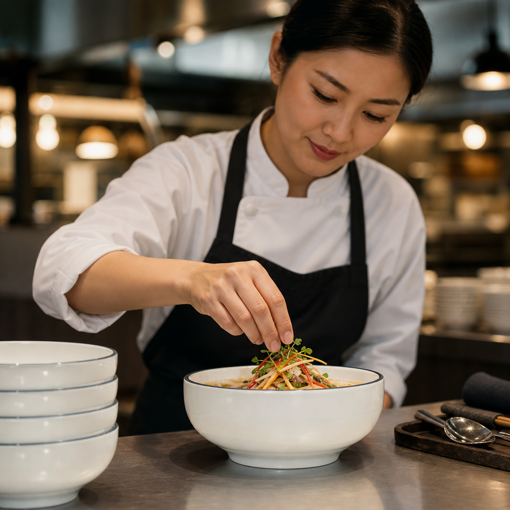 Alumina Bowls 470ml White Vitrified Ceramic for Restaurants (Pack of 12)