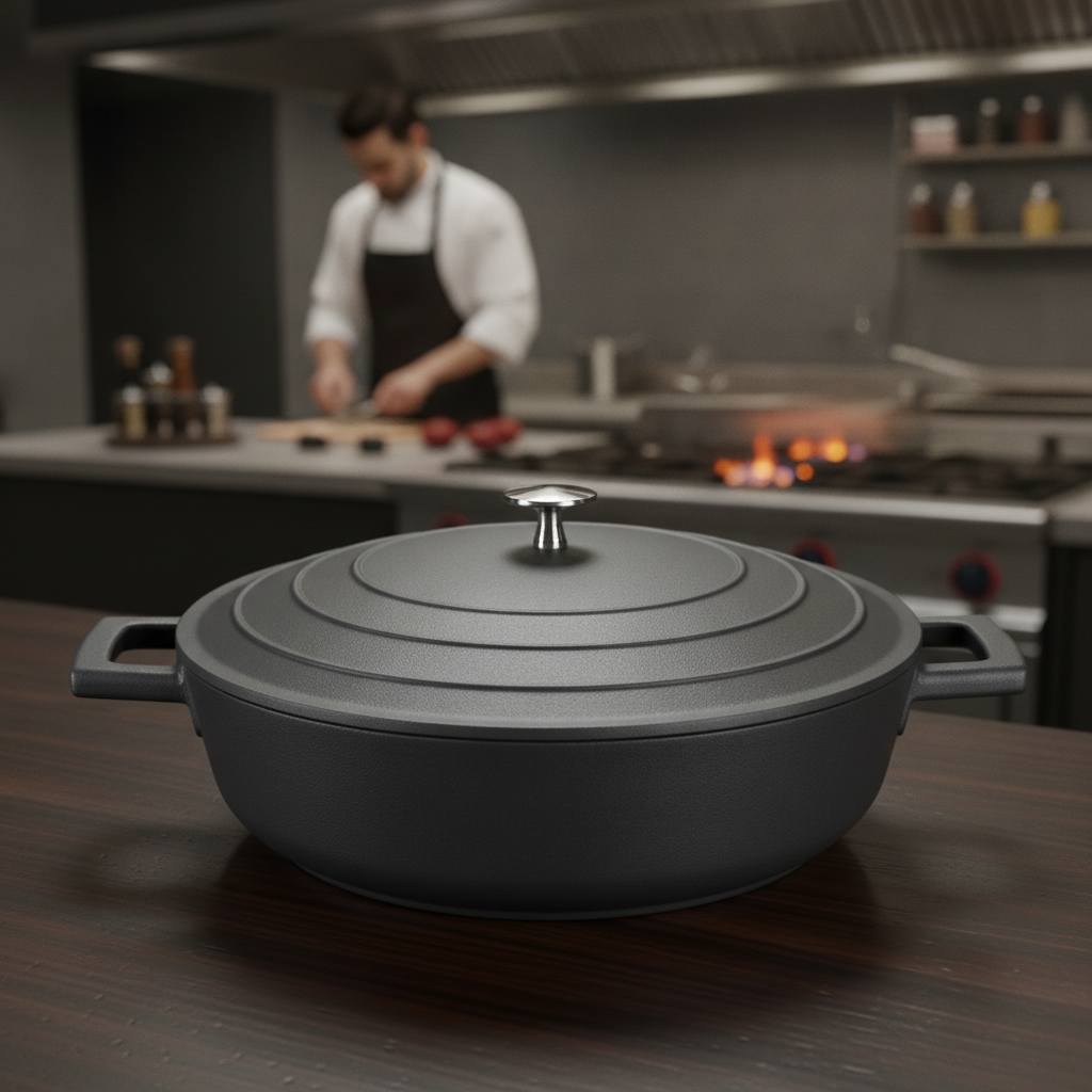 Cast Aluminium Casserole Dish 4L for Versatile Cooking