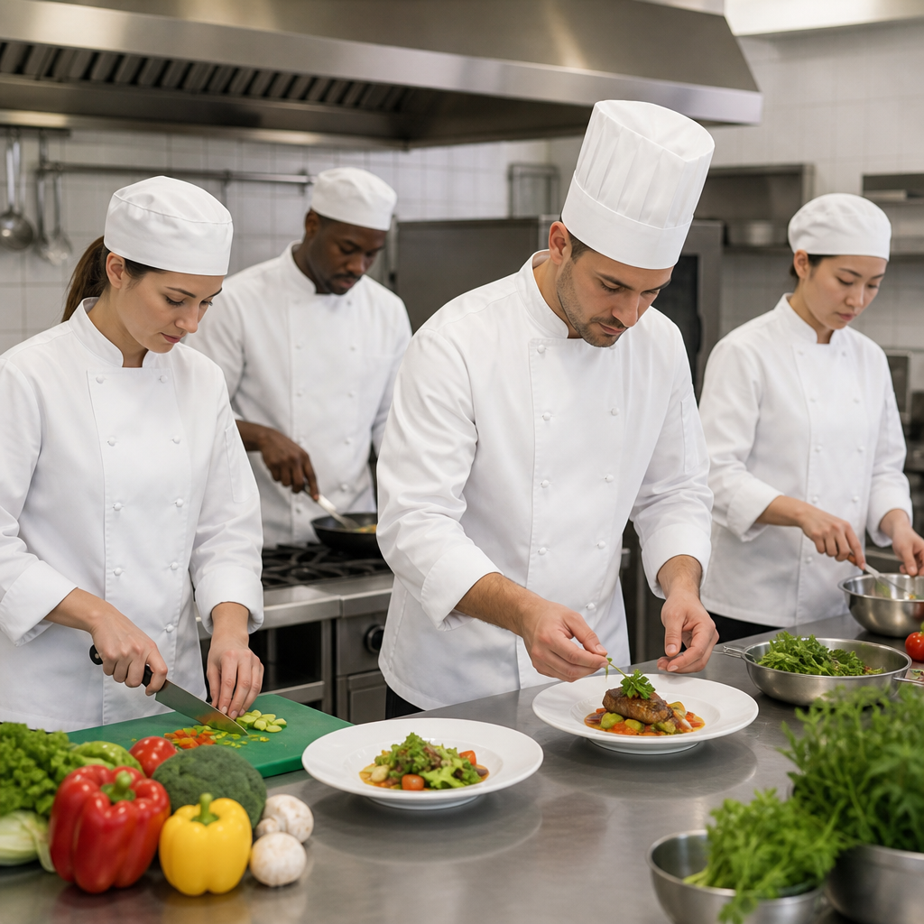 Unisex Chef Jackets in White for Professional Kitchen Staff