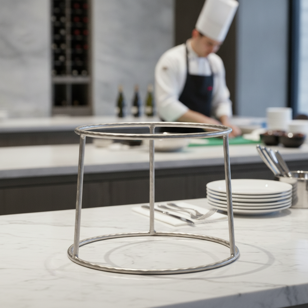Stainless Steel Seafood Tower Stand 195mm for Elegant Serving