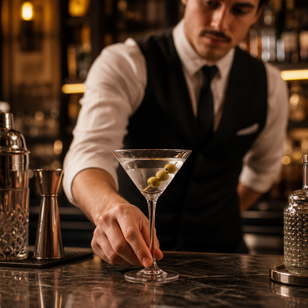 Clear Glass Martini Glasses 230ml for Entertaining (Pack of 6)