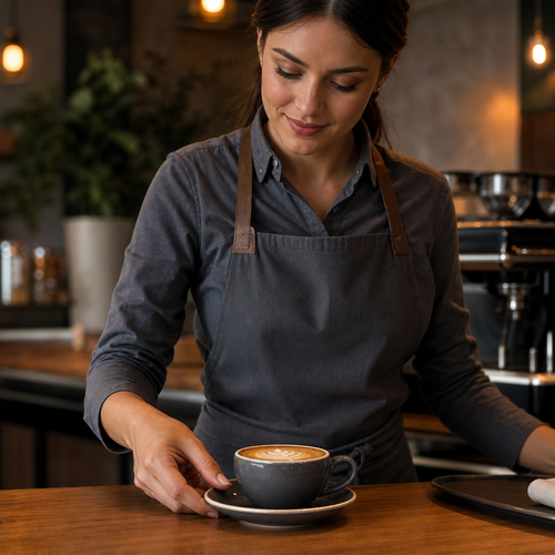 Cappuccino Saucers 140mm Porcelain for Modern Cafés (Pack of 6)