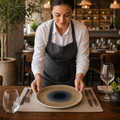 Round Plates 264mm Vitrified Ceramic for Rustic Dining (Pack of 12)