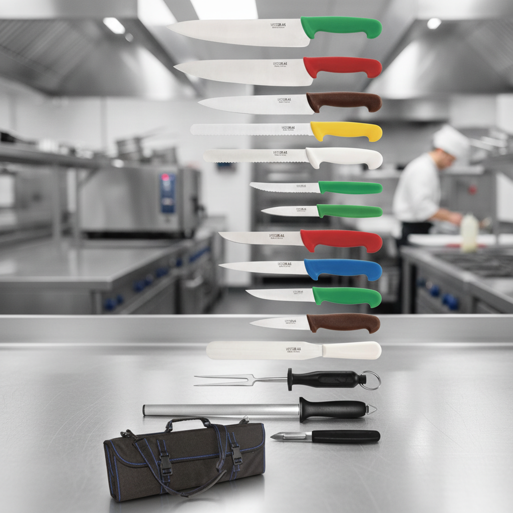 Stainless Steel 15-Piece Knife Set for Professional Chefs