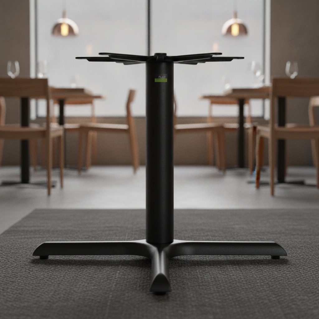 Cast Iron Auto-Adjust Dining Table Base 720mm for Restaurants & Bars