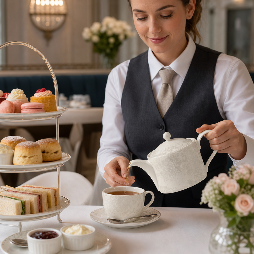 Fine Bone China Pearl Teapot 500ml for Afternoon Tea