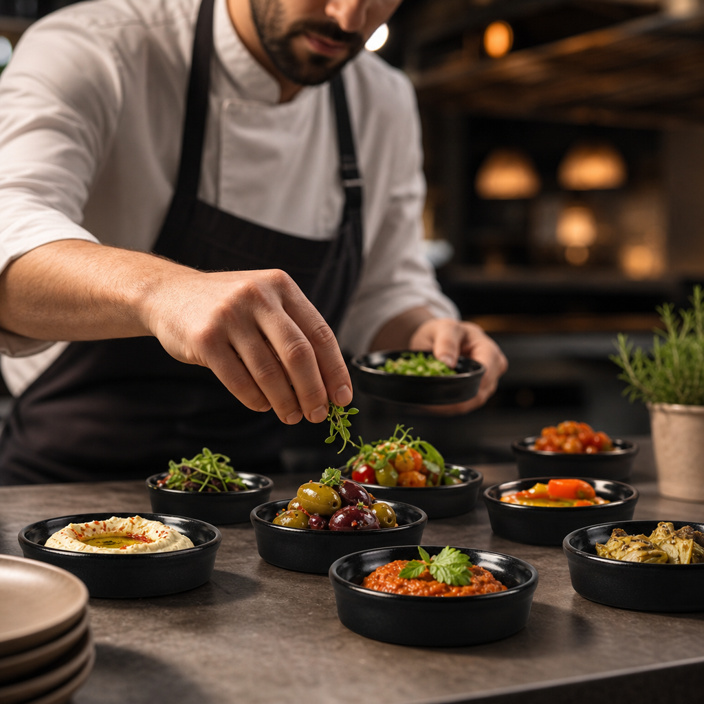 Mezze Dishes 110mm Porcelain for Tapas & Dips (Pack of 12)
