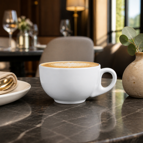 Cappuccino Cups 200ml Porcelain for Elegant Dining (Pack of 12)
