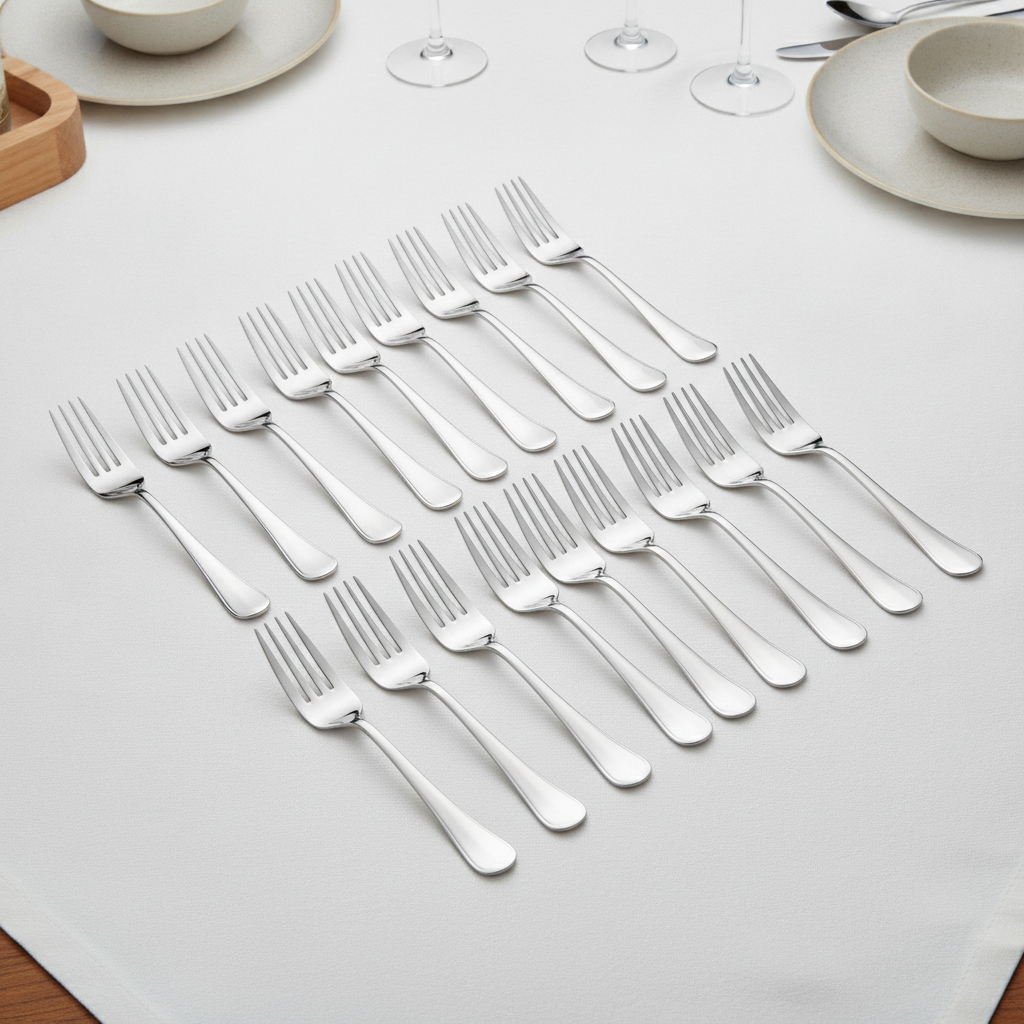18/10 Stainless Steel Dessert Salad Forks for Catering (Pack of 12)