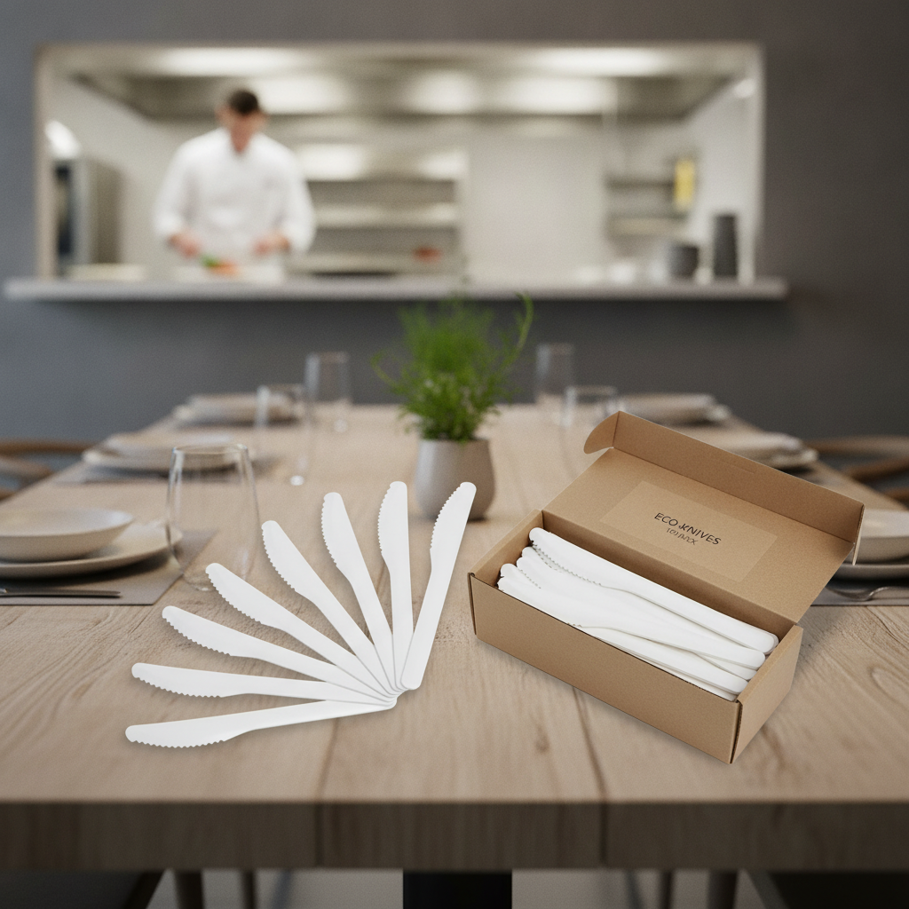 Paper Knives 165mm for Eco-Friendly Catering (Pack of 100)