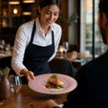 Coupe Plates 228mm Pink Vitrified Ceramic for Hospitality (Pack of 12)