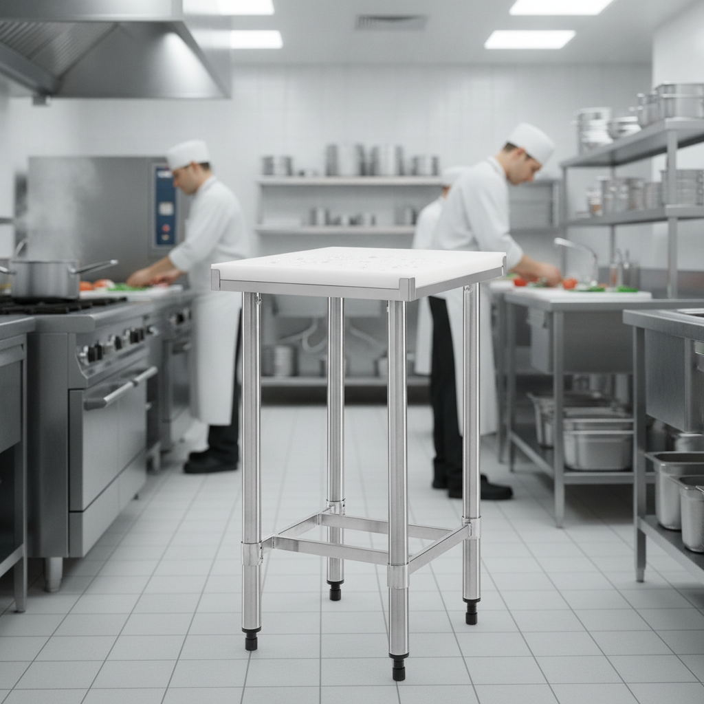 304 Stainless Steel Chopping Board Table 500mm for Professional Kitchens