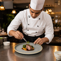 Walled Chefs Plate 260mm Vitrified Ceramic for Restaurants (Pack of 6)